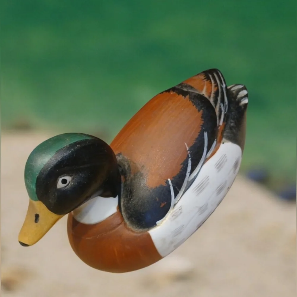 Vintage Ceramic Mallard Lint | Shoe Shine Brush